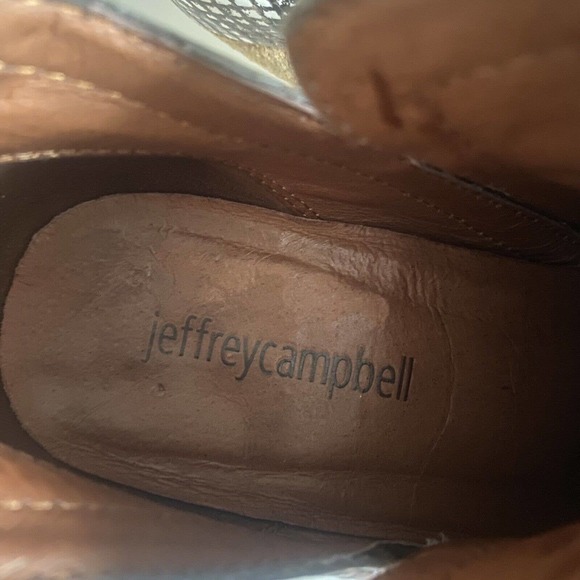 Jeffrey Campbell Rosalee Snake Leather Bootie Ankle Boot Round Toe Pytho… - Picture 8 of 8